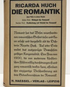 Ricarda Huch. Die Romantik