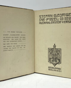 Stefan George. Die Fibel
