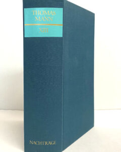 Thomas Mann. Nachträge.