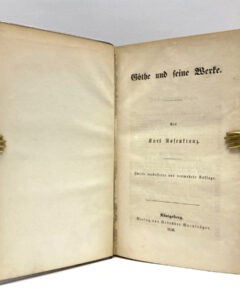 Goethe: Karl Rosenkranz. Göthe und sein Werke