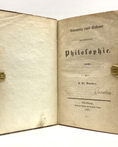 Georg Friedrich Daumer. Andeutung eines Systems speculativer Philosophie.
