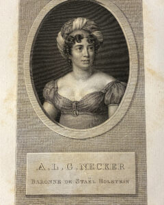 Alternative view of Germaine La Baronne de Stael. Œuvres complètes.