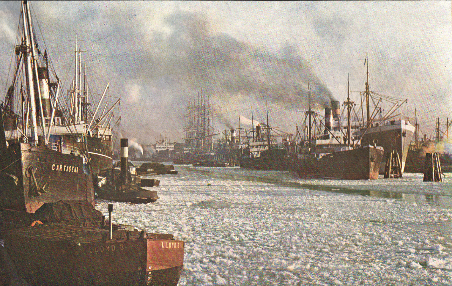 Otto Lauffer (Hrsg.). Die Hansestädte in Farbenphotographie: Hamburg. – Bild 3